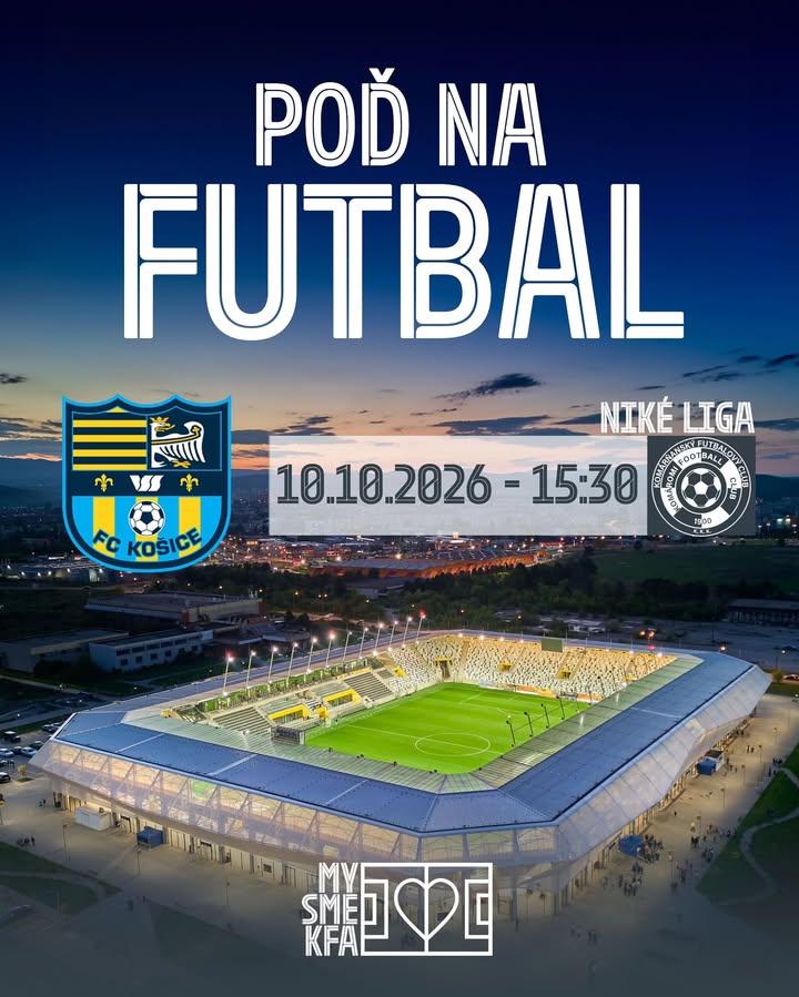 🎉 SÚŤAŽ O LÍSTKY NA FUTBALOVÝ ZÁPAS v Košickej Futbalovej Aréne! ⚽️